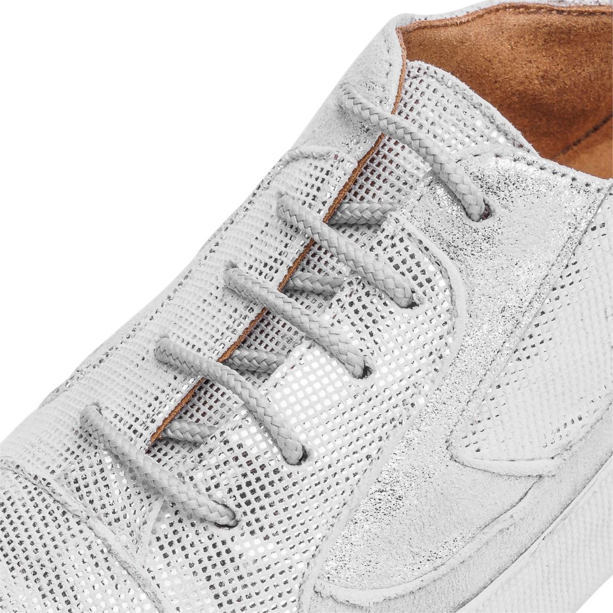 Rummos Damen Trainerschuhe R607 069-169 - Obermaterial: Leder/Nubuck - Farbe: Silber/Diva - Weite: Normal - Absatz: 45 Cuban - Größe: EUR 42