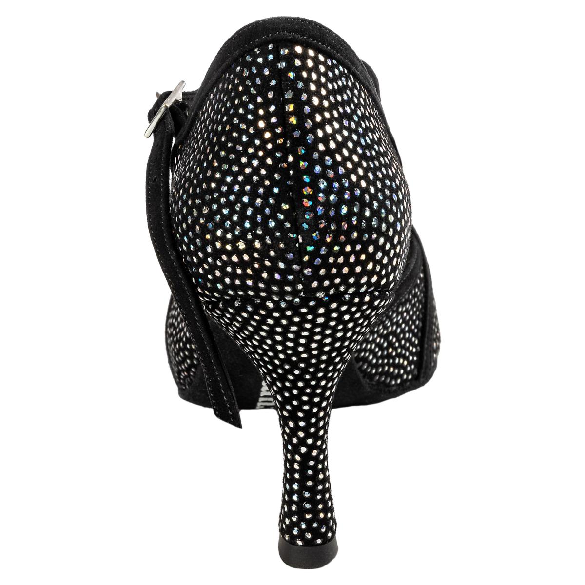 Rummos Damen Tanzschuhe Santigold 231-024 - M: Nubuck/Leder - C: GalBlack/Schwarz - W: Medium (Normal) - H: 60R Flare - Si: EUR 40,5