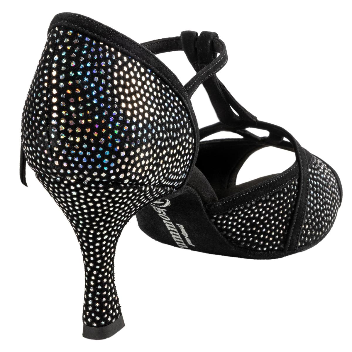 Rummos Damen Tanzschuhe Santigold 231-024 - M: Nubuck/Leder - C: GalBlack/Schwarz - W: Medium (Normal) - H: 60R Flare - Si: EUR 37