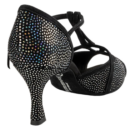Rummos Damen Tanzschuhe Santigold 231-024 - M: Nubuck/Leder - C: GalBlack/Schwarz - W: Medium (Normal) - H: 60R Flare - Si: EUR 40