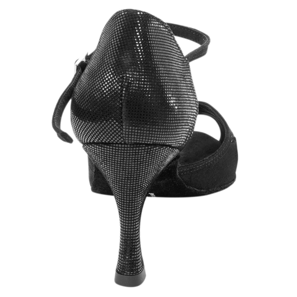 Rummos Damen Tanzschuhe Stella 024-061 - Obermaterial: Nubuck/Leder - Farbe: Schwarz - Weite: Normal - Absatz: 60R Flare - Größe: EUR 42