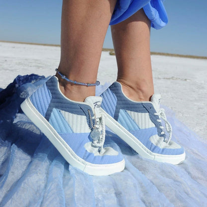 Fuego Unisex Low-Top Dance Sneakers Blue Jade