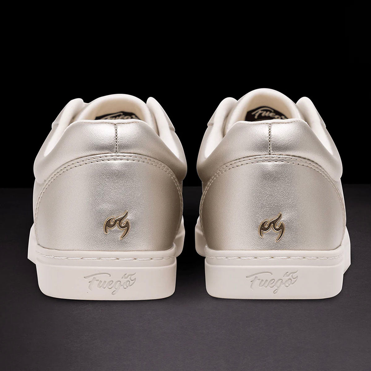Fuego Unisex Low-Top Dance Sneakers Champagne