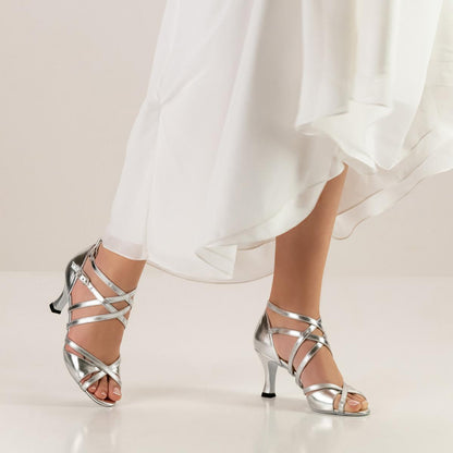 Werner Kern Damen Tanzschuhe Eva 6,5 - Farbe: Silber - Größe: UK 6,5