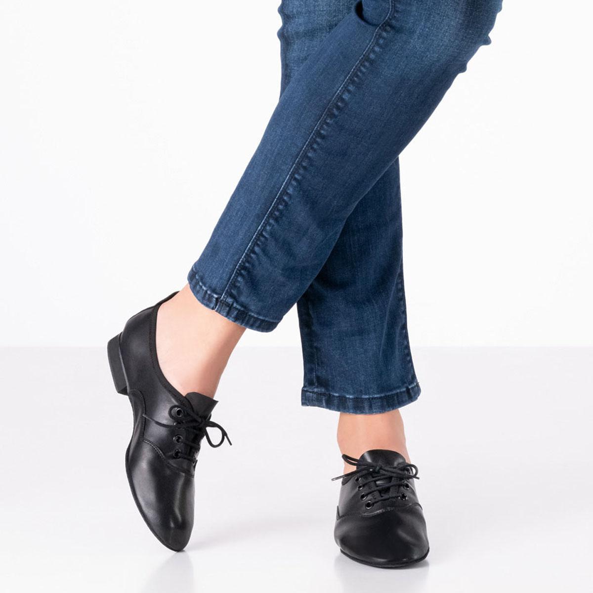 Werner Kern Damen Trainer Tanzschuhe Fenja - Obermaterial: Leder Schwarz - Größe: EU 43 1/3