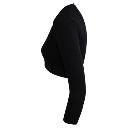 Intermezzo Damen Ballett Wickeljacke 6000 Jersey Elisa - Farbe: Schwarz (037) - Größe: XXL