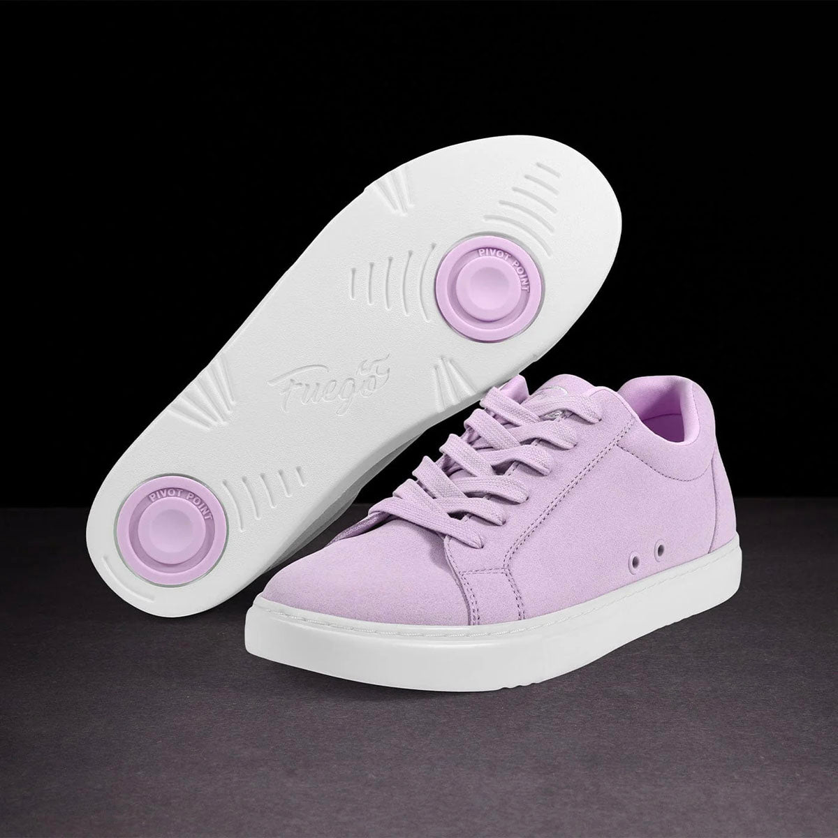 Fuego Unisex Low-Top Dance Sneakers Lavender