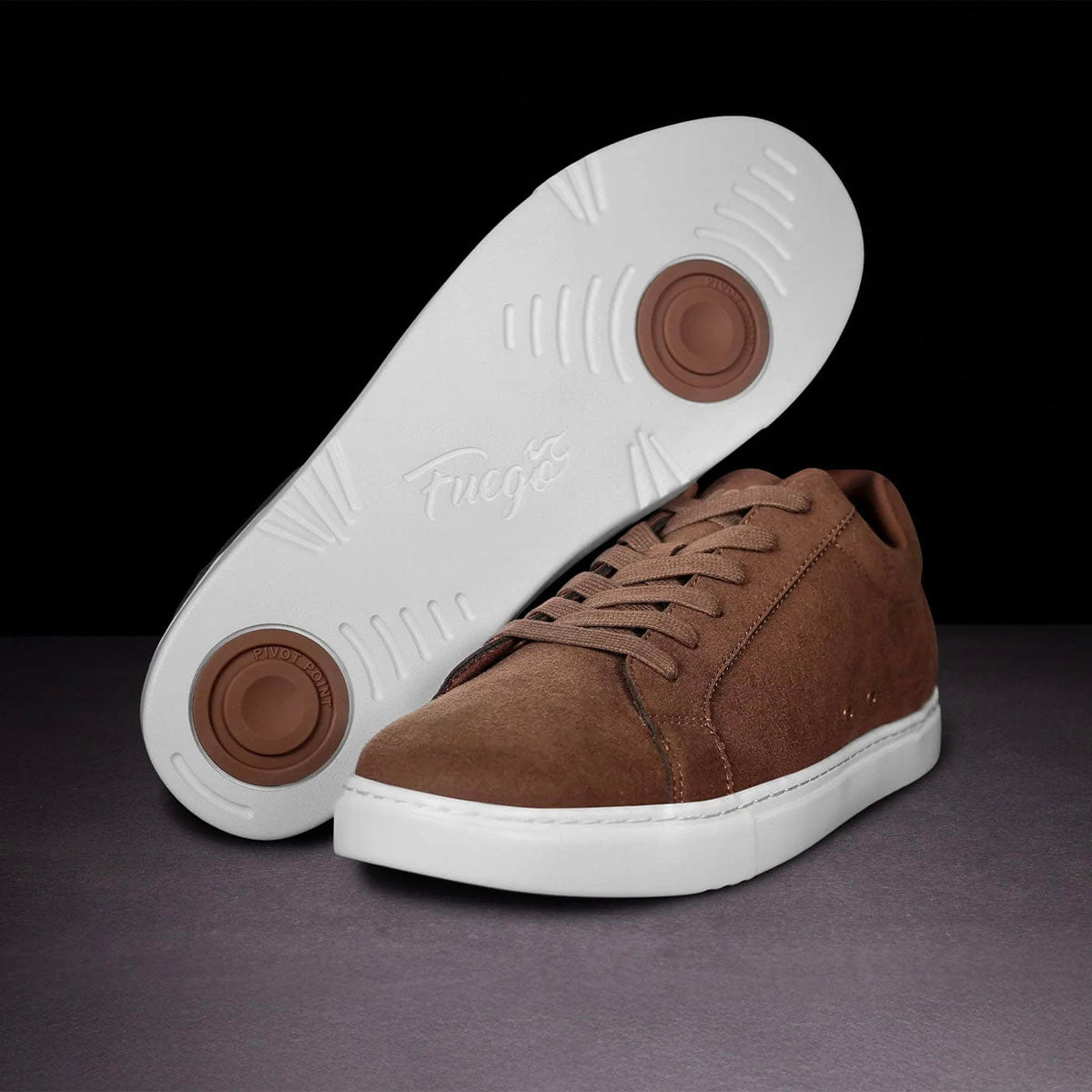Fuego Unisex Low-Top Dance Sneakers Mocha