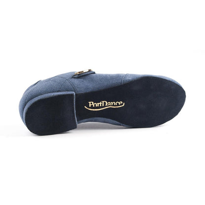 PortDance Damen Tanzschuhe PD07 Fashion - Obermaterial: Denim/Veloursleder - Farbe: Blau - Sohle: Rauleder - Größe: EUR 43