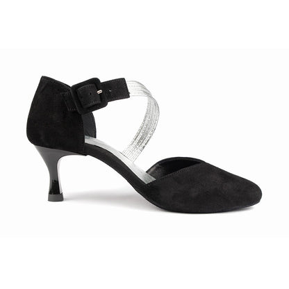 PortDance Damen Tanzschuhe PD126 - Obermaterial: Nubuck - Farbe: Schwarz - Größe: EUR 40