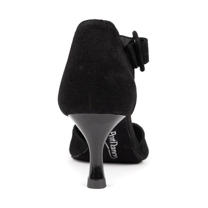 PortDance Damen Tanzschuhe PD126 - Obermaterial: Nubuck - Farbe: Schwarz - Größe: EUR 35