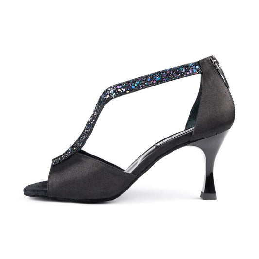 PortDance Damen Tanzschuhe PD806 Pro - Farbe: Schwarz/Multi - Größe: EUR 39