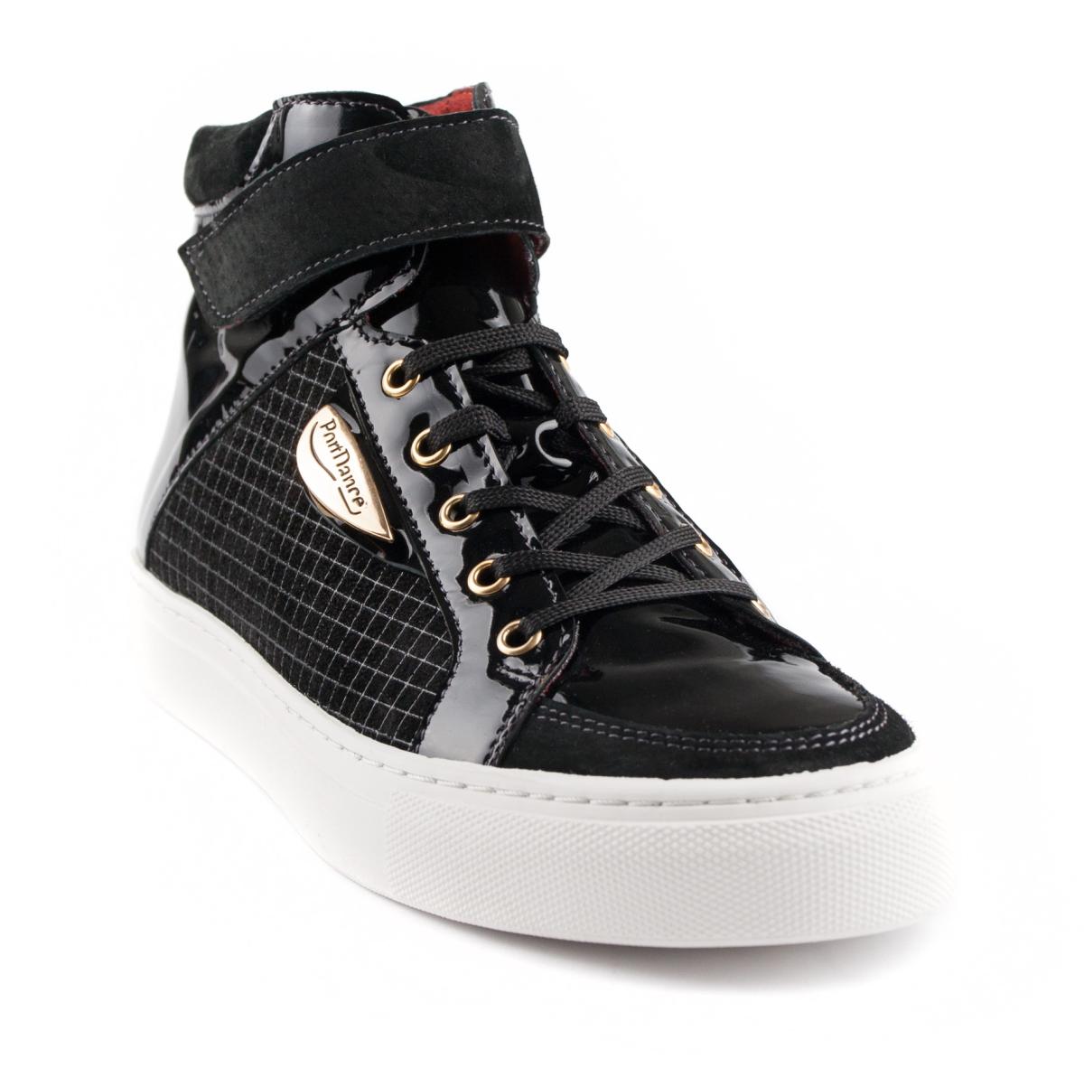 PortDance Unisex Sneakers PD HH 001 - Material: Nubuck/Leder - Farbe: Schwarz - Größe: EUR 45