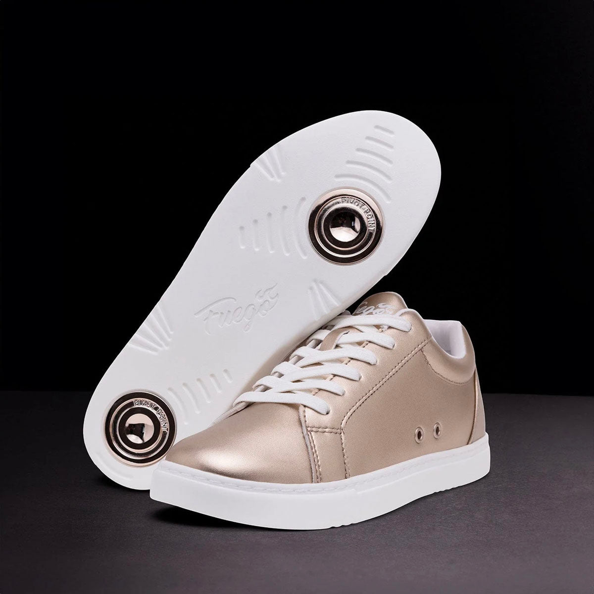 Fuego Unisex Low-Top Dance Sneakers Rose Gold
