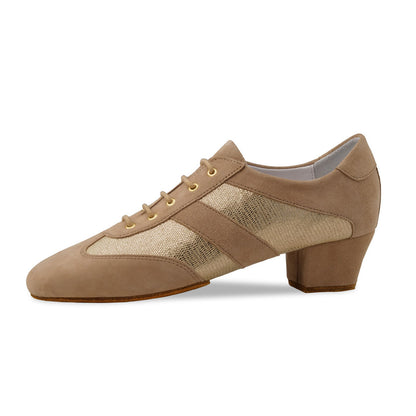 Anna Kern Damen Trainerschuhe Sandrine Beige/Gold
