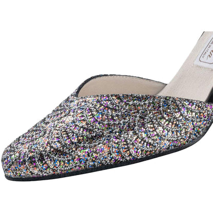 Werner Kern Damen Tanzschuhe Betty 6.5 - Farbe: Silber/Multi - Größe: UK 6,5